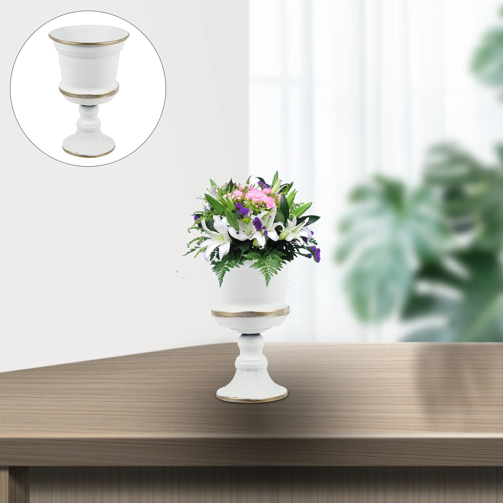 

Деревенский декор для стола, ваза-труба, ваза для урны, цветочные горшки, Комнатные растения, ретро ваза, цветочный горшок для стола