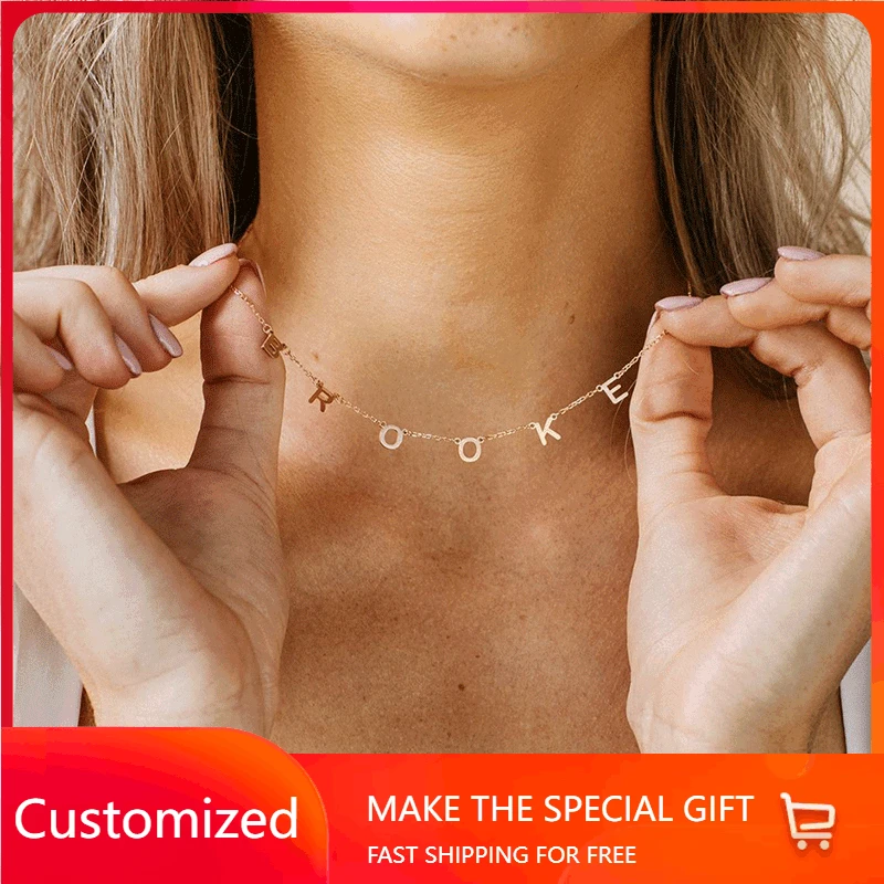 

Ожерелье-чокер из нержавеющей стали с надписью «сделай сам»