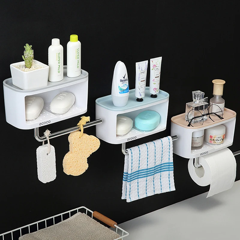 

1PCS ECOCO Portable Soap Box For Bathroom Wall Mounted Soap Holder Organizer Bathroom Accessories