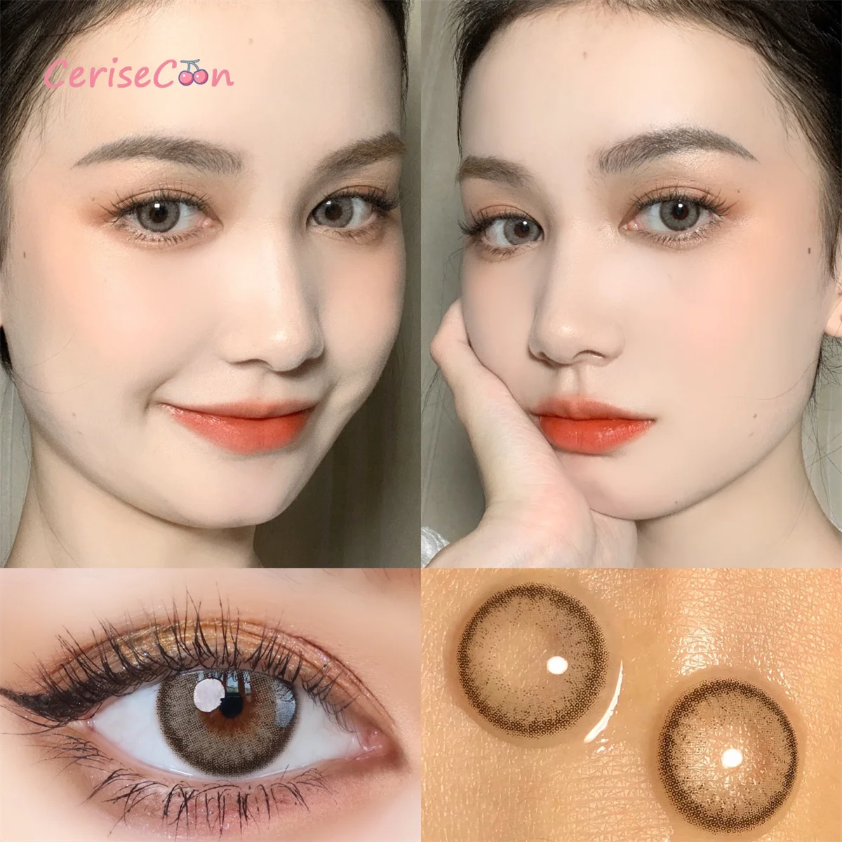 

Egypt brown crazy small big beauty pupil Colored Contact Lenses for eyes yearly Natural Myopia prescription degrees