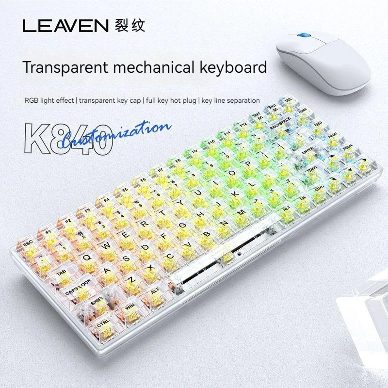 

Клавиатура игровая Механическая Прозрачная с Rgb-подсветкой