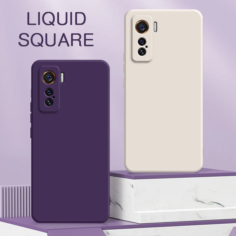 Квадратный жидкий силиконовый чехол для VIVO iQOO 3 5 Pro 5G защитный чехол для камеры 360 противоударный чехол для задней панели iQOOPro iQOO3 iQOO5 5Pro Armor