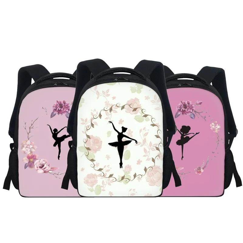 

Cartoon Ballet Girls Primary Students Children School Bags Preschool Backpacks Zipper Kindergarten Small Kawii Schoolbag for Kid