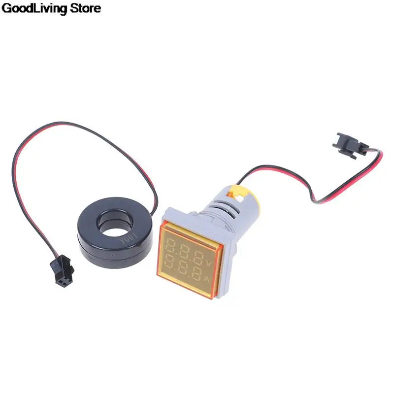 1 шт. Мини светодиодный вольтметр с двойным дисплеем амперметр измеритель