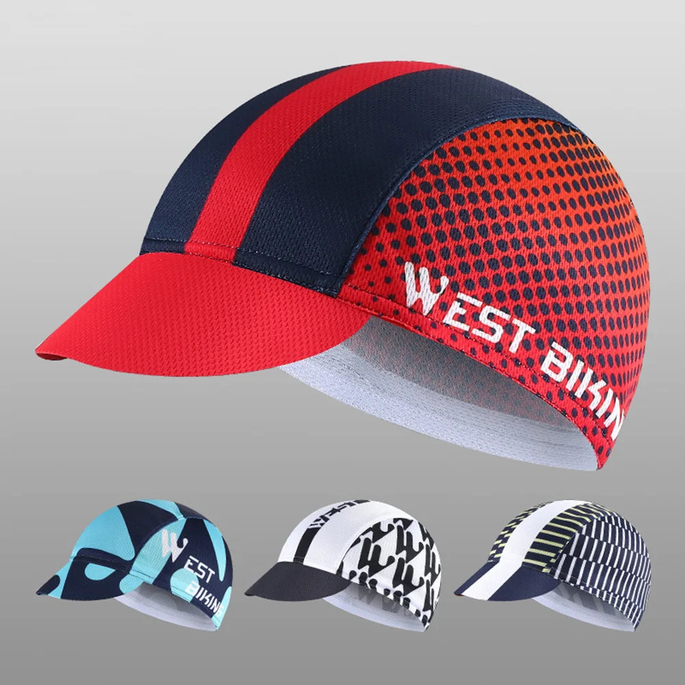 

WEST BIKING MTB Road Bike Hat Stretchy Breathable Sun Protection Sports Cap Bicycle Wear Sun Cycling Cap Quick Drying Hat
