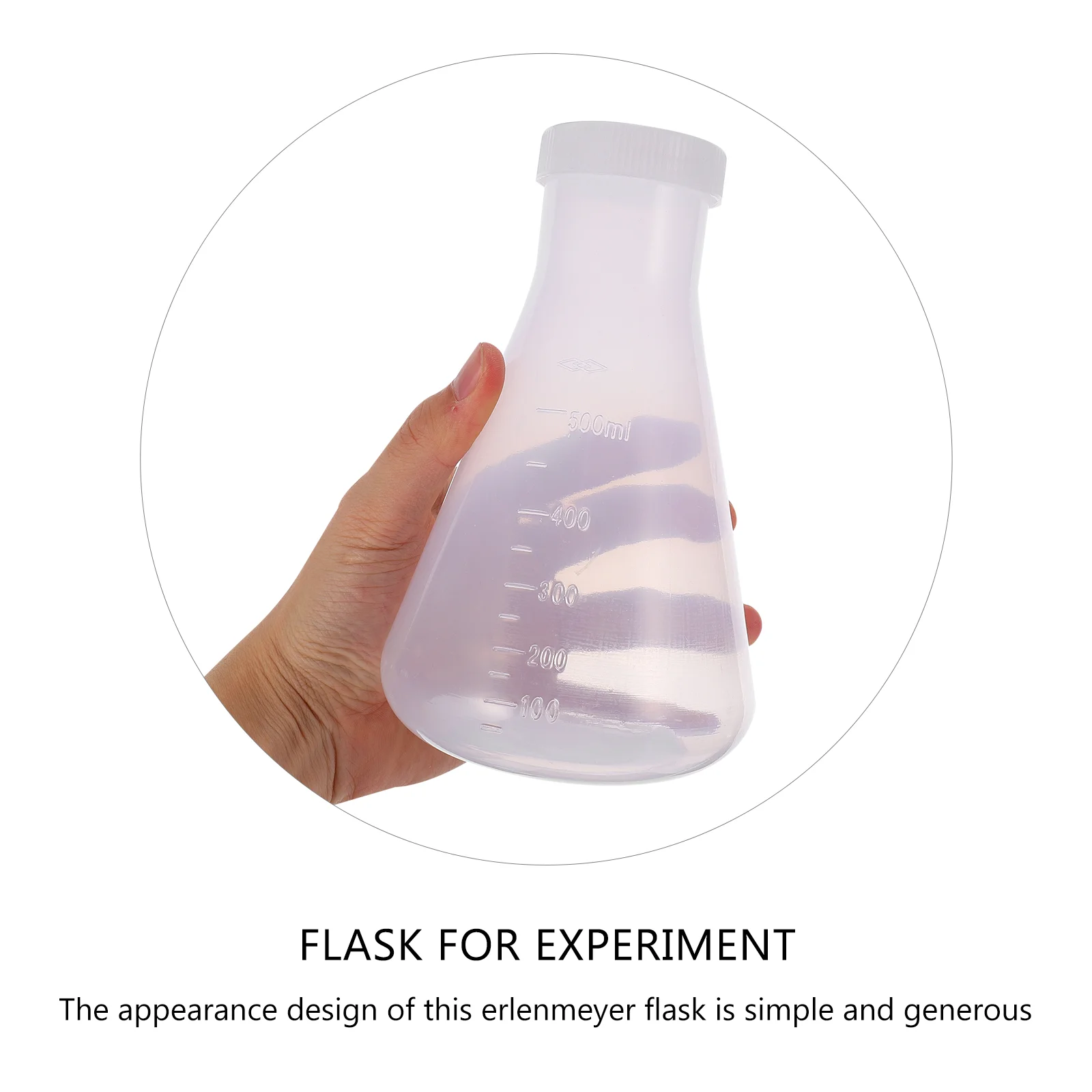 3 шт. пластиковая колба стеклянная научная коническая для лабораторного