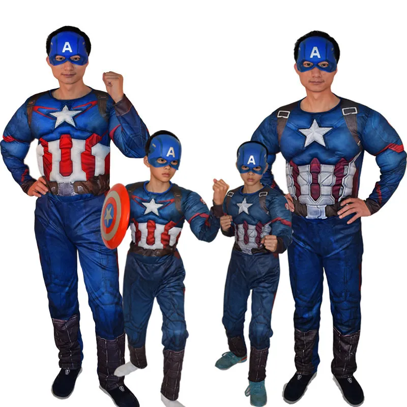 Детский костюм на Хэллоуин Халк Зимний Солдат Железный человек Муравей Капитан