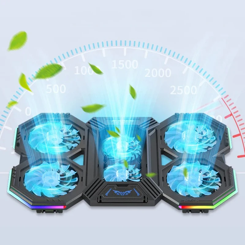 17-дюймовый кулер для игрового ноутбука шесть вентиляторов регулируемая скорость