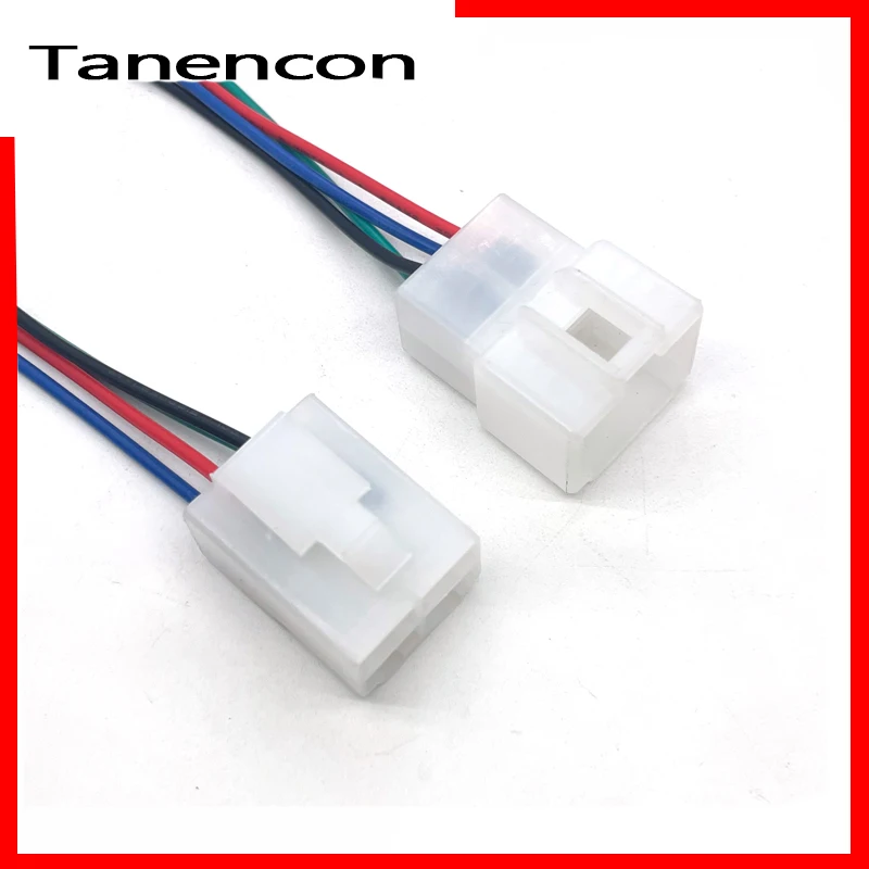 

6.3mm 4 Pin DJ7041-6.3-11/21 Automotive Electrical Connector Cable Terminal Plug Kits Motorcycle Ebike Car Terminal Male Female