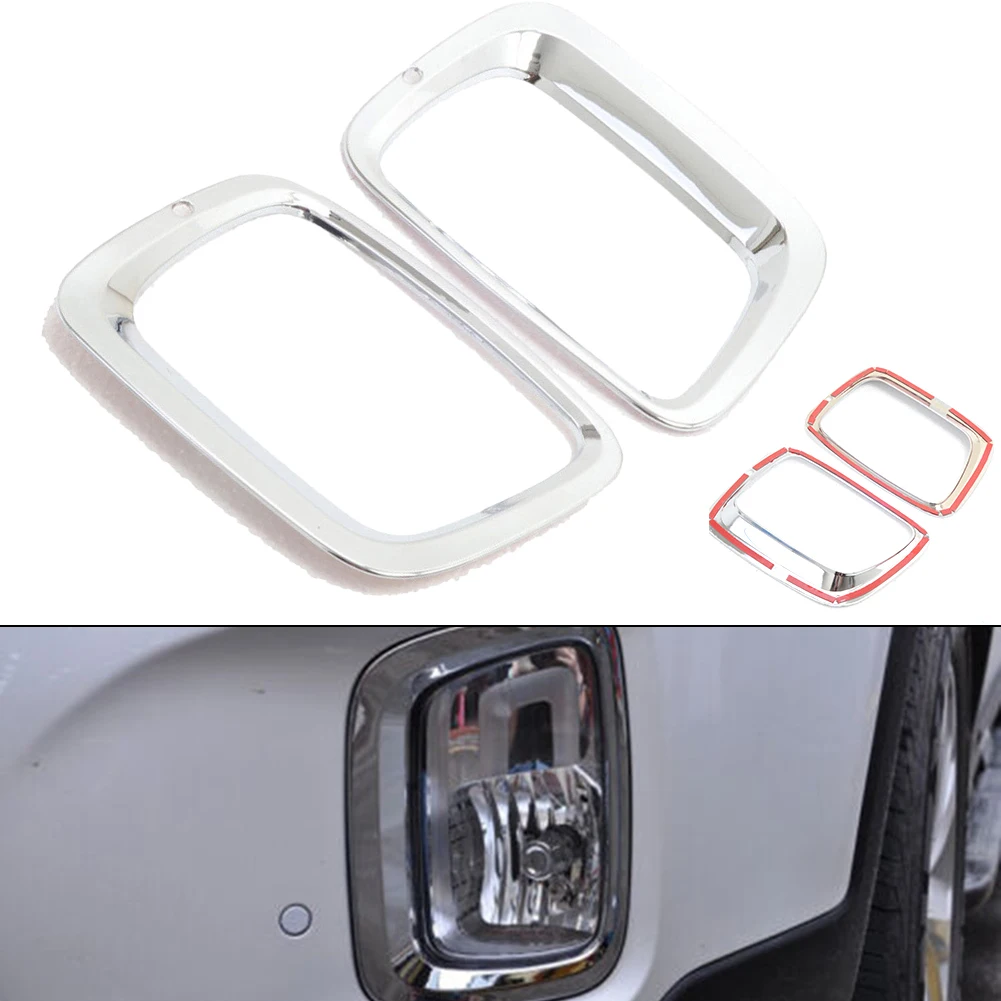 

2Pcs For Kia Sorento 2014-2015 Car Front Fog Light Lamp Detector Frame Stick Styling ABS Plastic Cover Trim Hoods Parts Eyebrow
