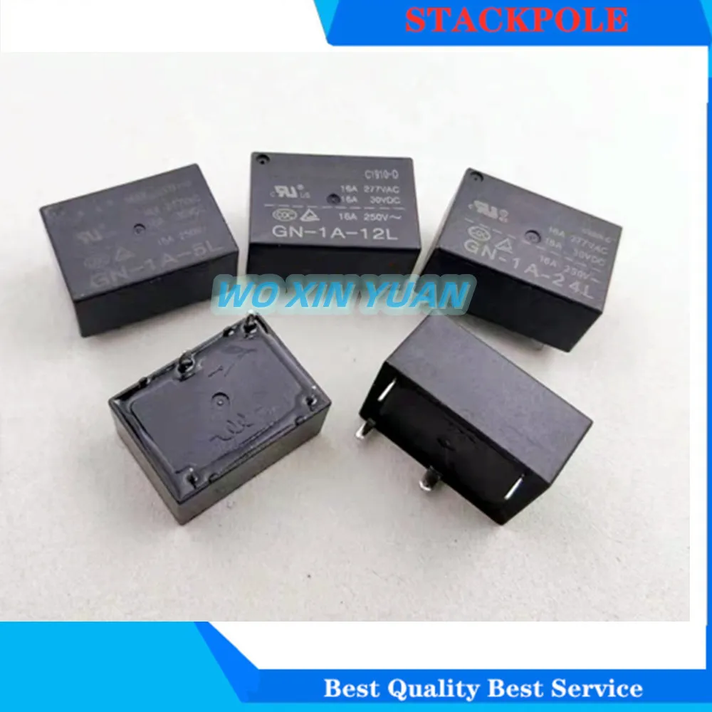 5 шт./партия, новинка 100%, реле детской яркости, 1 А, 12 л, GN 1 А, 24 л, 16 А, 4 контакта, 5VD, 12 В постоянного тока, 24 В постоянного тока, комплект нормально открытых реле
