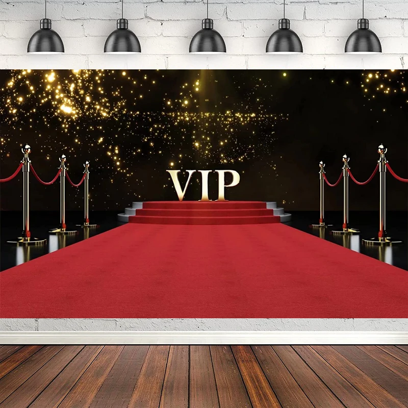 

Декоративный фон для фотосъемки с изображением красной ковровой дорожки