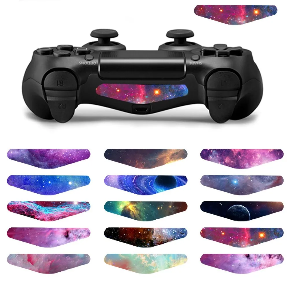 

LED Light bar Skin Sticker For PS4 Controller Gamepad light Cover Vinyl Decal For Playstaion4 Game Controller