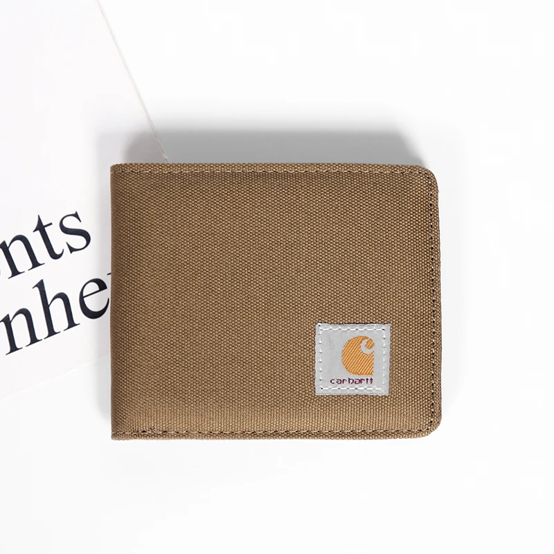

2022 New Short Fashion Trend Wallets Men Women Coin Purse Casual Credit Card Holder Canvas Cloth Small Money Wallet Carteras