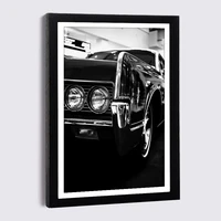 nordic retro car canvas painting photo frames 5 7 8 black picture frame modern art luxury photo wall home decor wooden frame