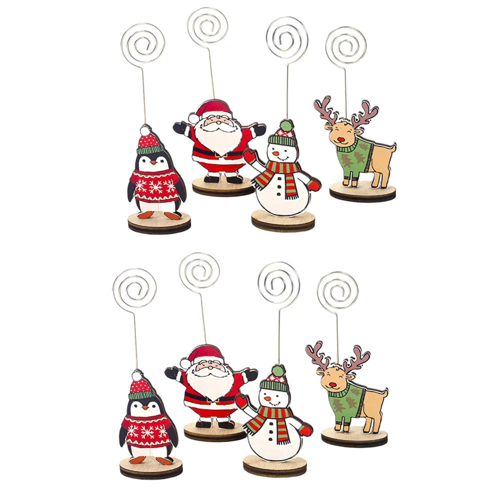 

Xmas Table Stands Christmas Note Holder Wood Business Card Wooden Cards Holders