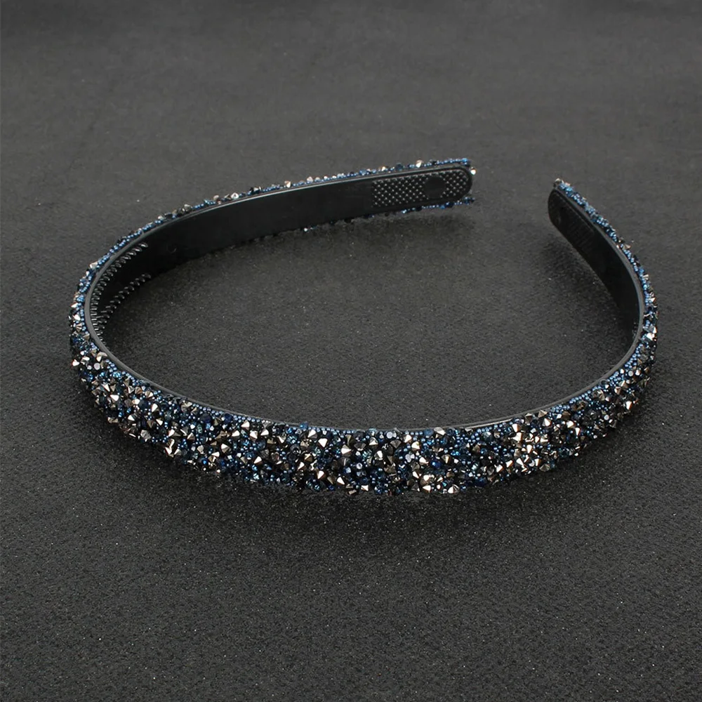 

Fashion Simple Rhinestones Simulated Pearl Luxury Hair Accessories Hair Hoop Pearl Headbands Crystal Hairbands