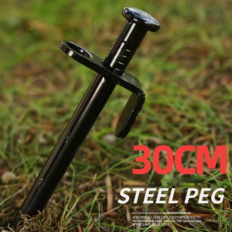 

10Pcs/lot 30cm Steel Hardware Canopy Tent Pegs Camping Tent Pegs Ground Nails Hiking Tent Stakes Pins Tent Accessories