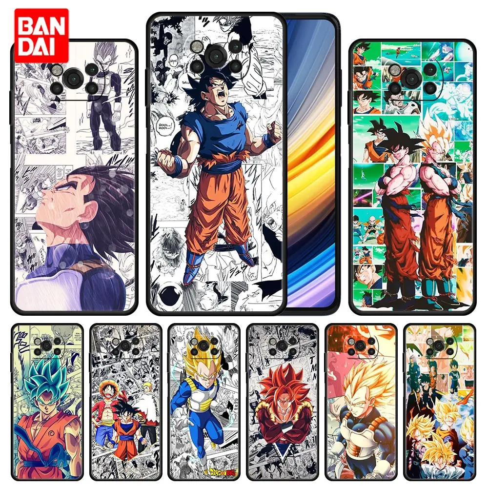 

Case for Xiaomi Mi Poco X3 NFC F3 Redmi Note 9s 9 9A 9C 8 10 11 9T 8T 10T K40 Pro Plus Bag Capa Armor Phone Dragon Ball Goku Z