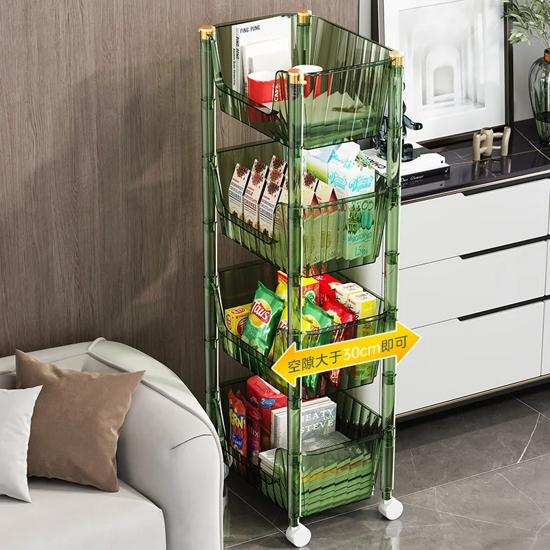 Напольная тележка для кухни ванной комнаты спальни многоярусная стойка хранения