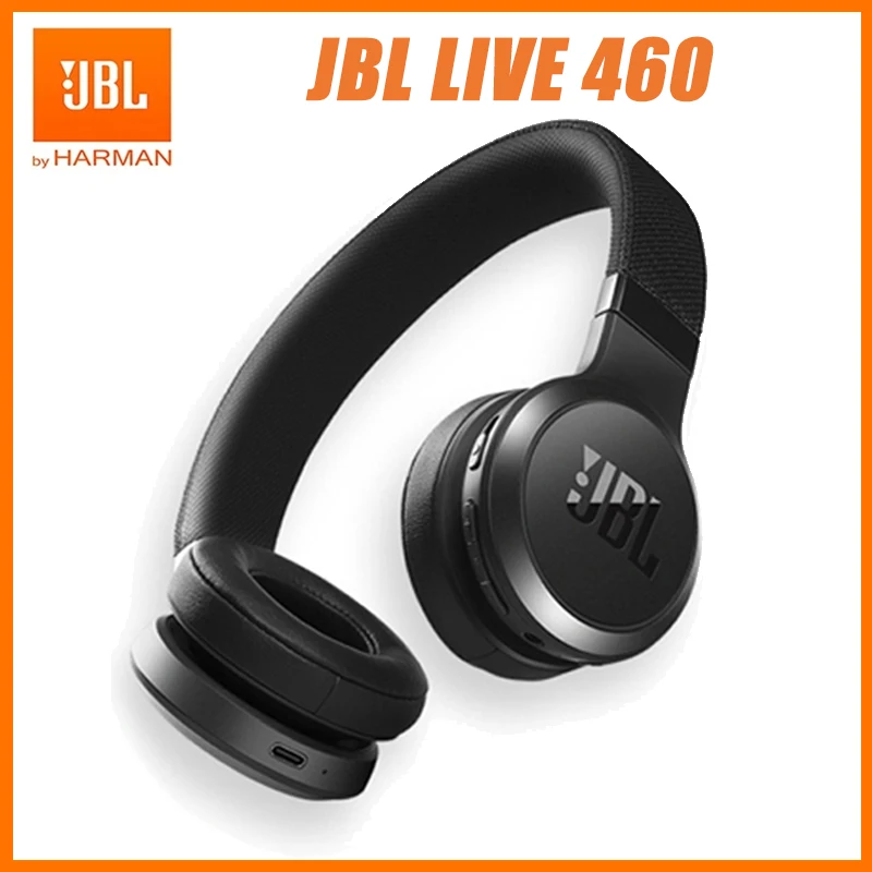 JBL Live 460NC Earphone Bluetooth Wireless Headphones JBL Live460nc Headset Gaming Music Deep Bass Sports Earphones With Mic