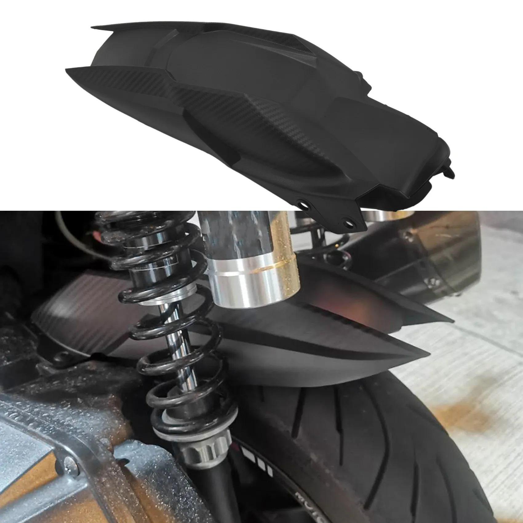 

Motorcycle Carbon Fiber Mudguard Wheel Hugger Splash Guard Mud Block Rear Fender for ADV150 ADV 150 2019-2020 ADV-150