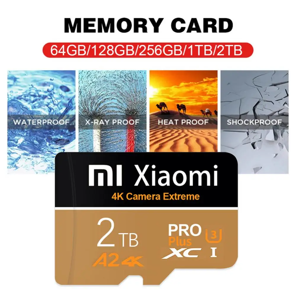 Карта памяти Xiaomi 2 ТБ Class 10 высокоскоростная карта Micro TF SD на 128 ГБ 1 512 256 для