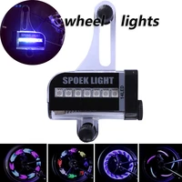 14 led bicycle wheel signal lights spoke warning light front rear tire for bike road cycle accessories mtb 30 patterns change