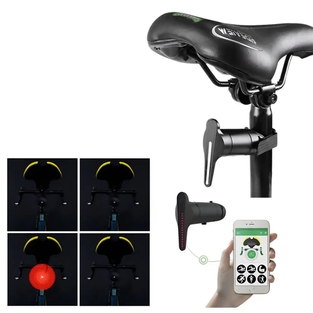 

Велосипедный задний фонарь, умный Bluetooth-совместимый пульт дистанционного управления, велосипедная сигнальная лампа, задний фонарь для горн...