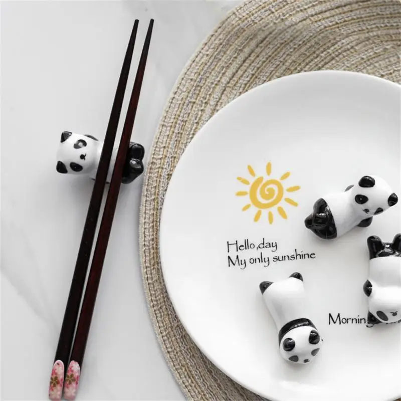 

Chinese Chopstick Panda Chopstick Holder Stand Cute Ceramic Chopsticks Mat 8 Kinds Of Panda Shape Kitchen Supplies Tableware