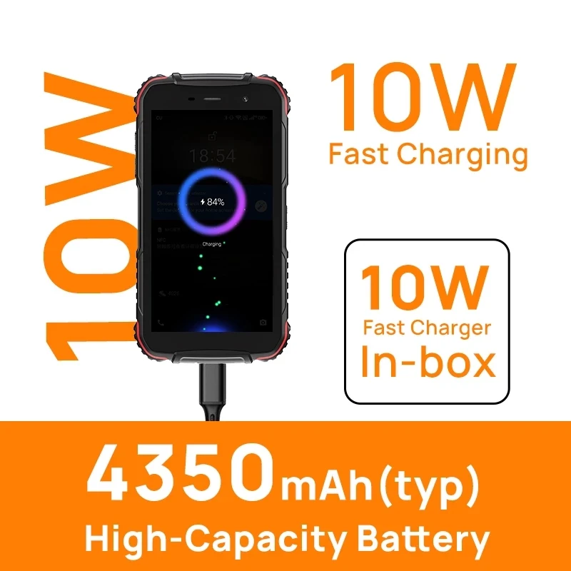 DOOGEE S35T 4G Rugged Phone 3GB+64GB Quad Core Smartphone Android 11 5.0 Inch Cellphone 13MP Sony Camera Mobile Phone 4350mAh