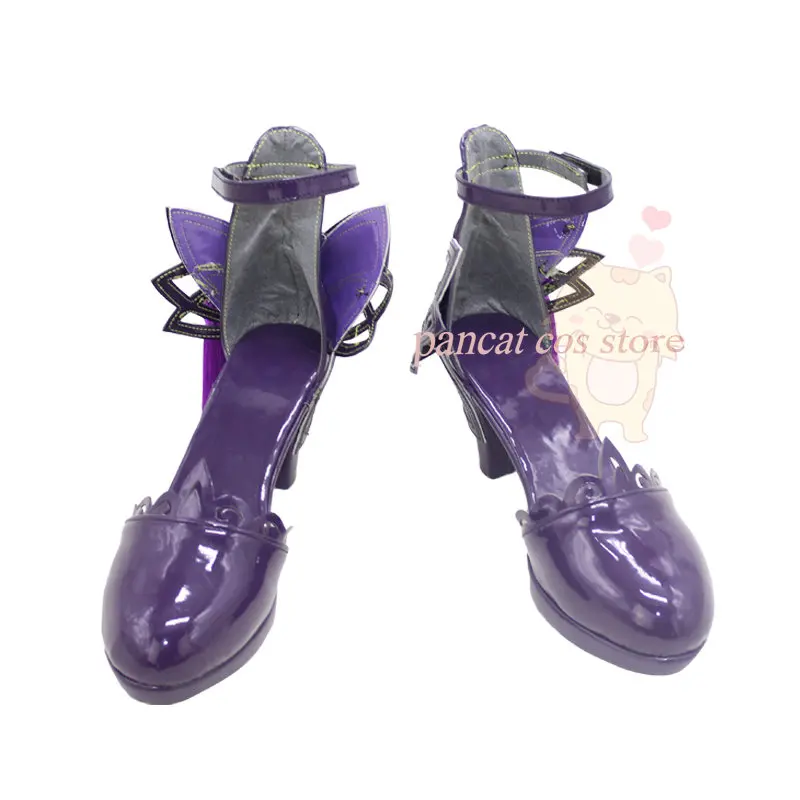 

Genshin Impact Keqing Cosplay Shoes Comic Anime Game Cos Long Boots Cosplay Costume Prop Shoes for Con Halloween Party