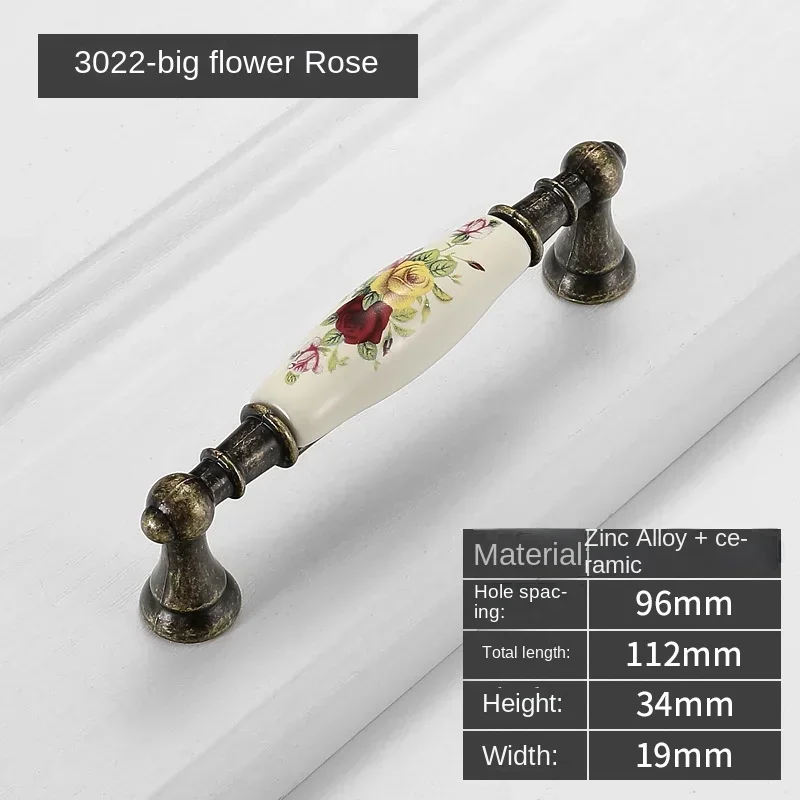 

Ручка для шкафа керамическая, цинковый сплав