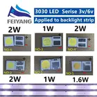 10-100 шт. 3030 подсветка высокая мощность светодиодные двойные чипы 1 Вт 1,5 Вт 2 Вт 3 В-3,6 В 6 в lextar JUFEI AOT холодный белый PT30A66 TV