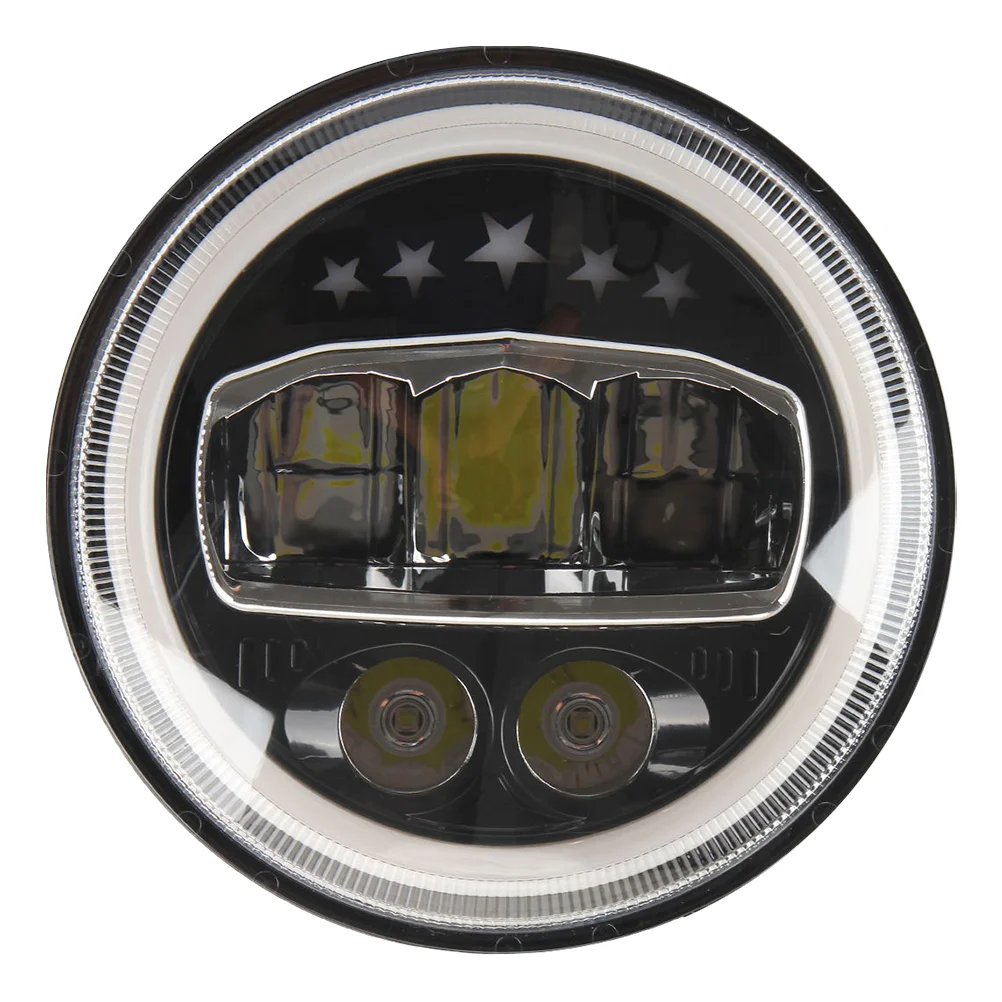 

1Pc 7 Inch Round Work Light Waterproof LED Headlight Accessory for SUV Car