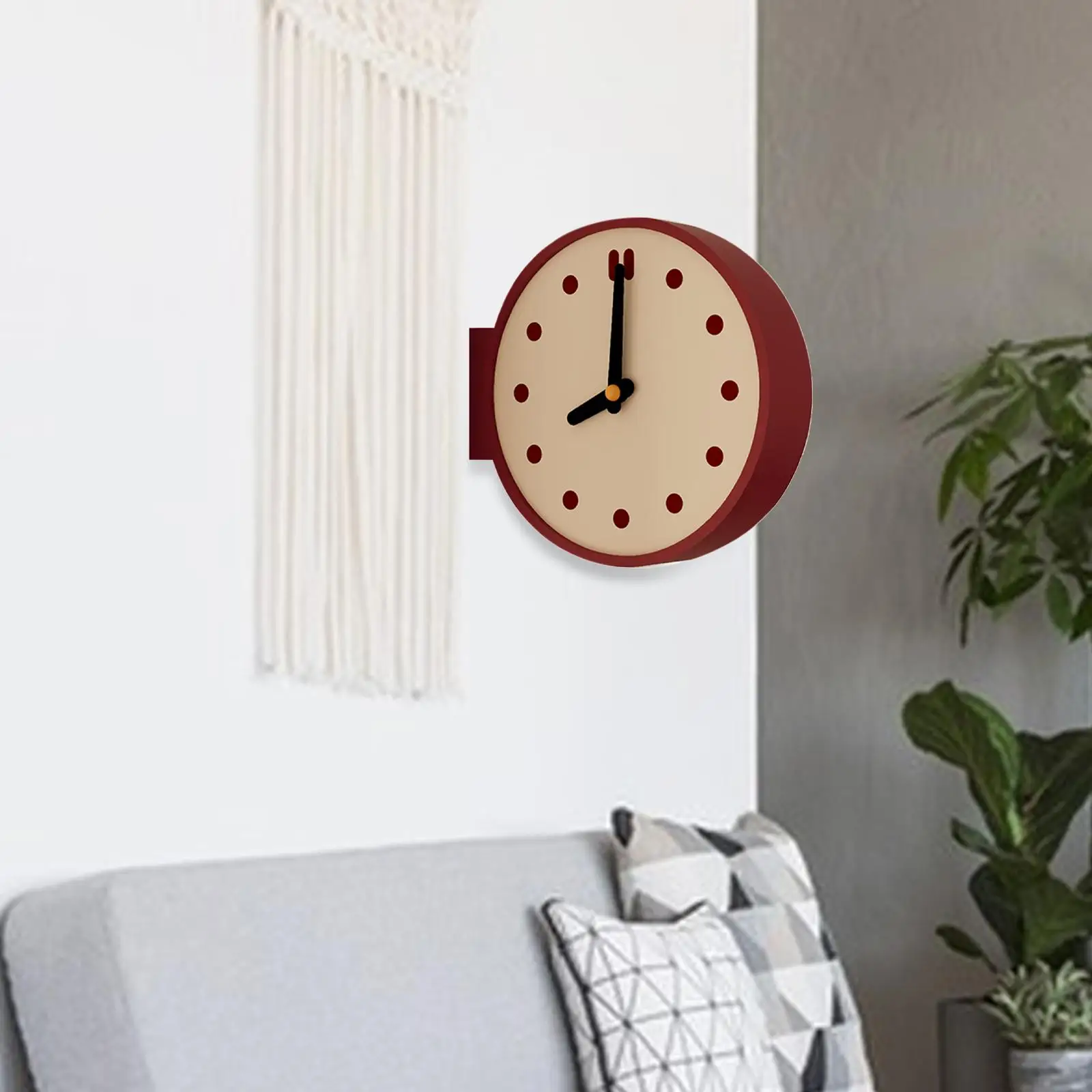 Corner Wall Clock Tabletop Clock Decorative Modern Watch Craft Art Stylish