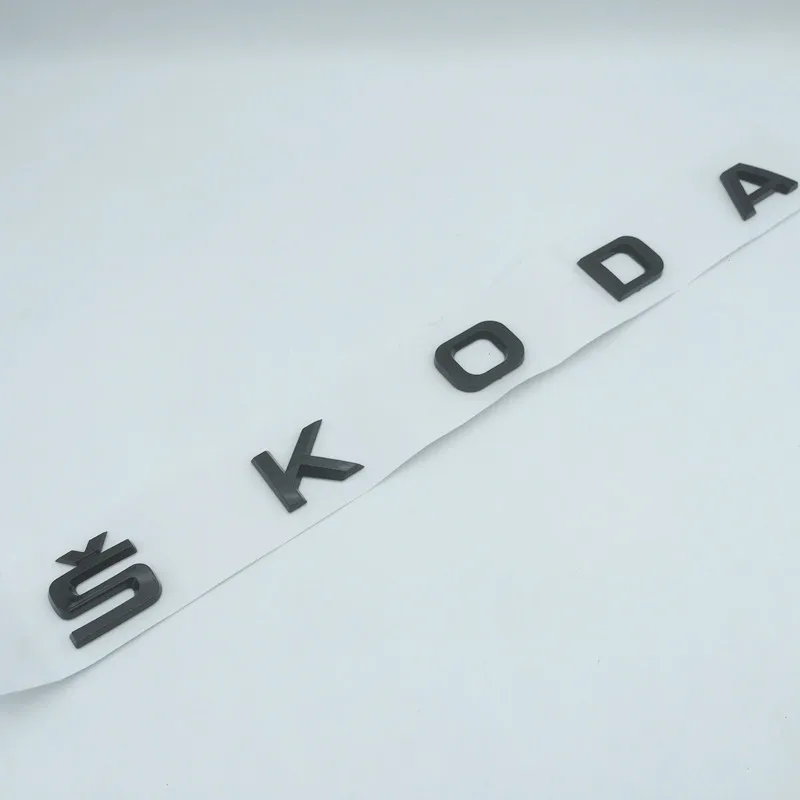

Для 3D ABS автомобиль с буквой на передний капот, эмблема, задний багажник, наклейки, значок, наклейка, стиль для Skoda