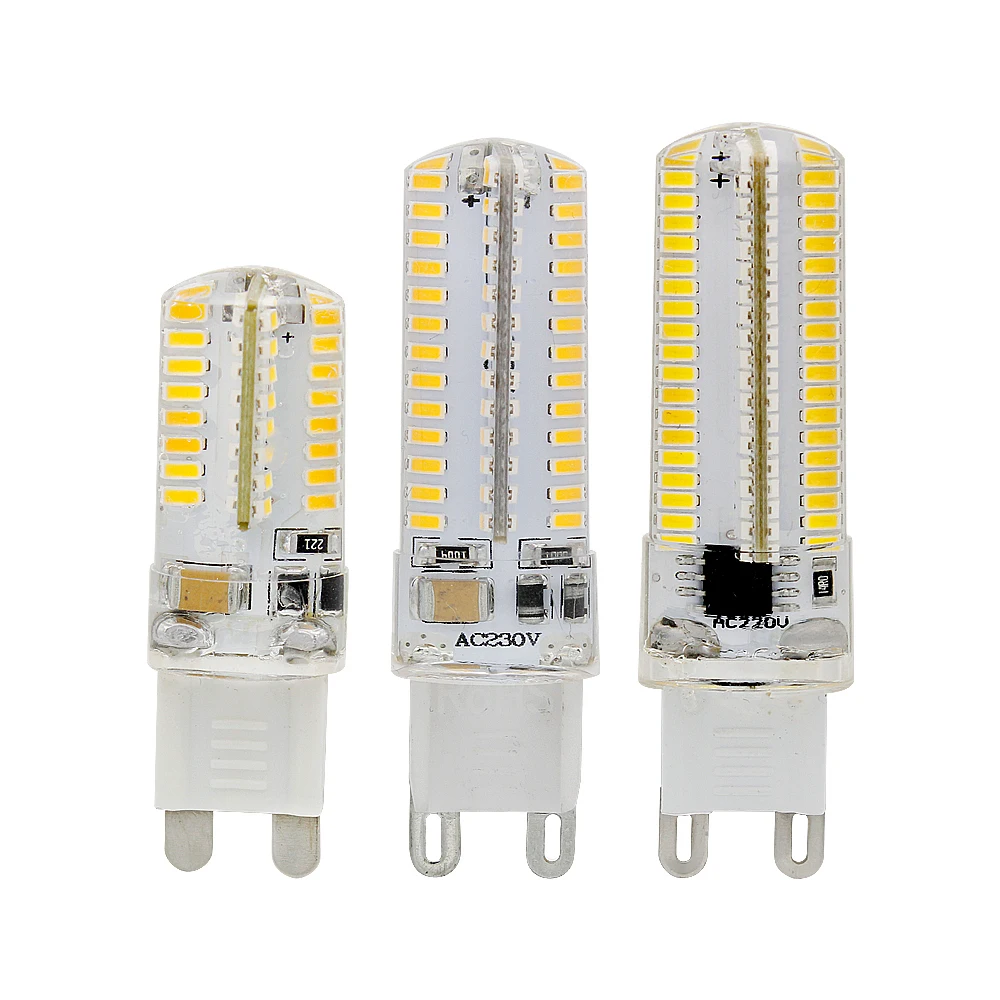 

G9 LED Light 6W 9W 12W SMD 3014 Corn Bulb Lamparas AC 220V 64 104 152 Leds Spotlight Replace 20W 30W 40W Halogen Light