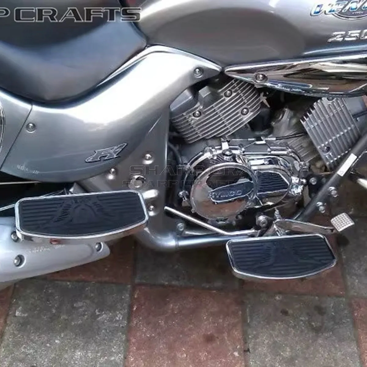 Подножки для заднего пассажира, половые доски, педали для Kawasaki Vulcan 1500 VN1500, Honda Magna VF 250 VF 250, детали мотоцикла (art.: 3920d408dfce8) - 3920d408dfce8