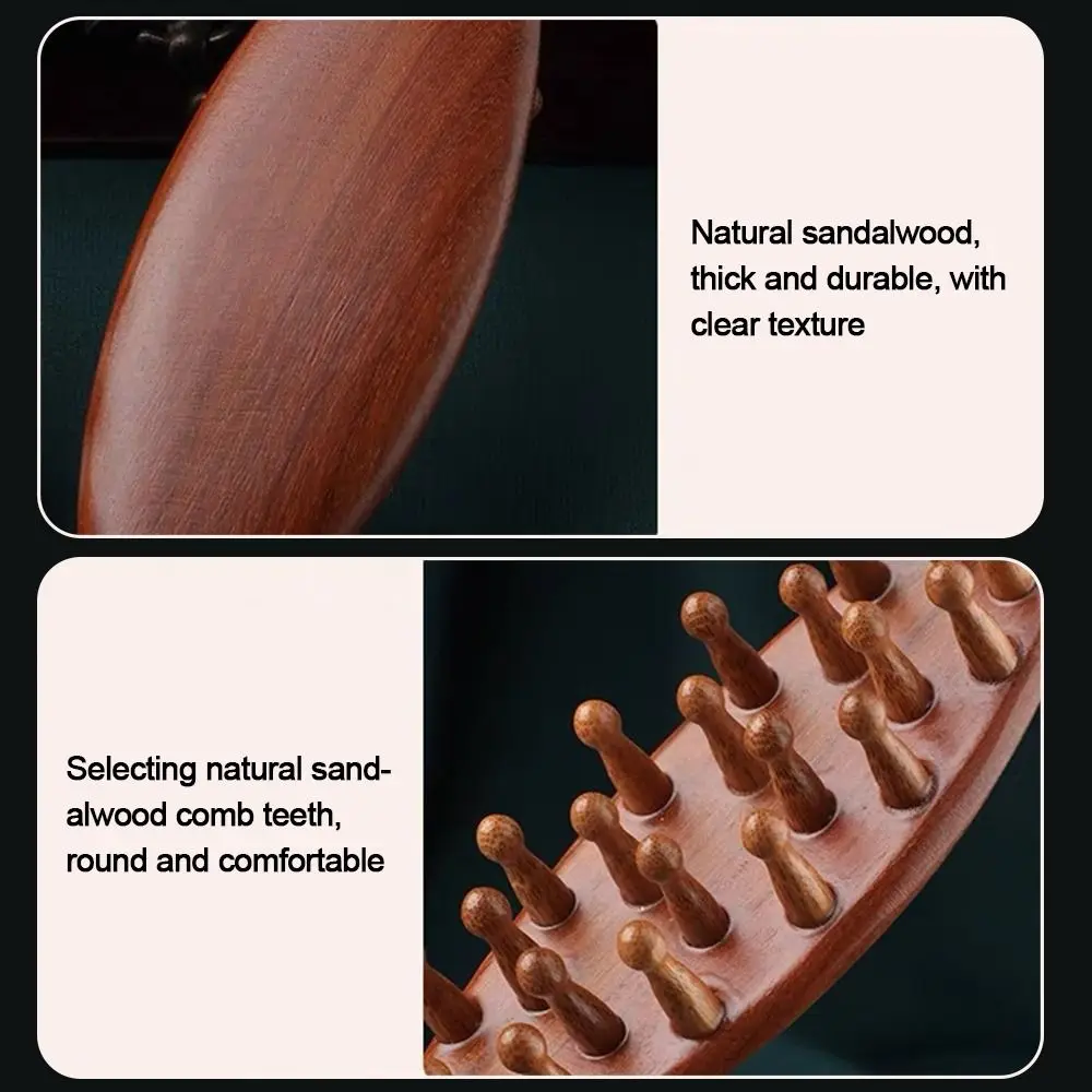 Антистатическая Бриллиантовая расческа бриллиантовая Массажная из сандалового