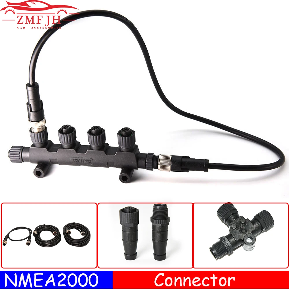 

CX5005 NMEA2000 Adapters NMEA 2000 Cables Sockets Multifunction Converter Connect Up to 5 Cables Lines Connector Adapter CX5003