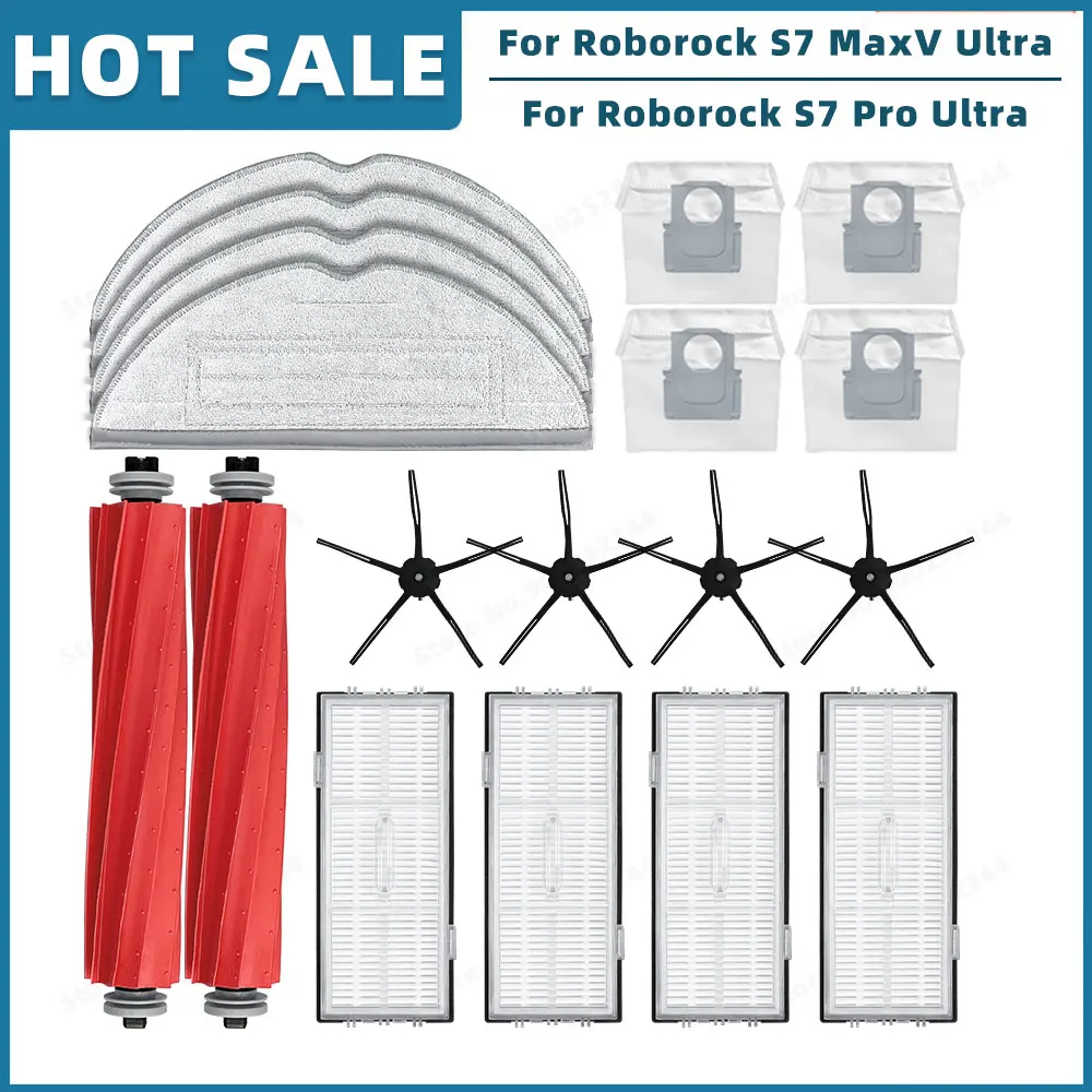 

Аксессуары для Roborock S7 Max Ultra / S7 MaxV Ultra / S7 Pro Ultra: щетка, фильтр, пылесборник