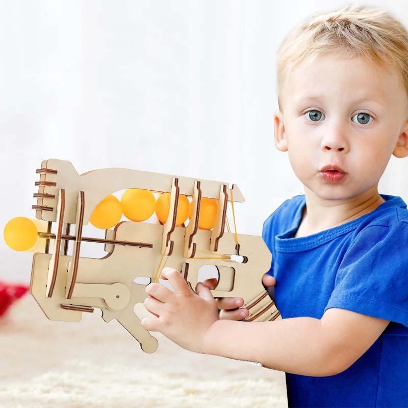 Деревянная 3d-модель пистолета игрушка в виде сделай сам образовательная