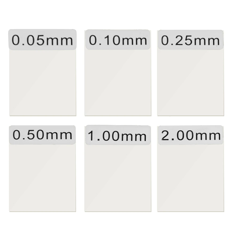 6 шт. пленки для толщины покрытия алюминиевый железный толщиномер стандартный