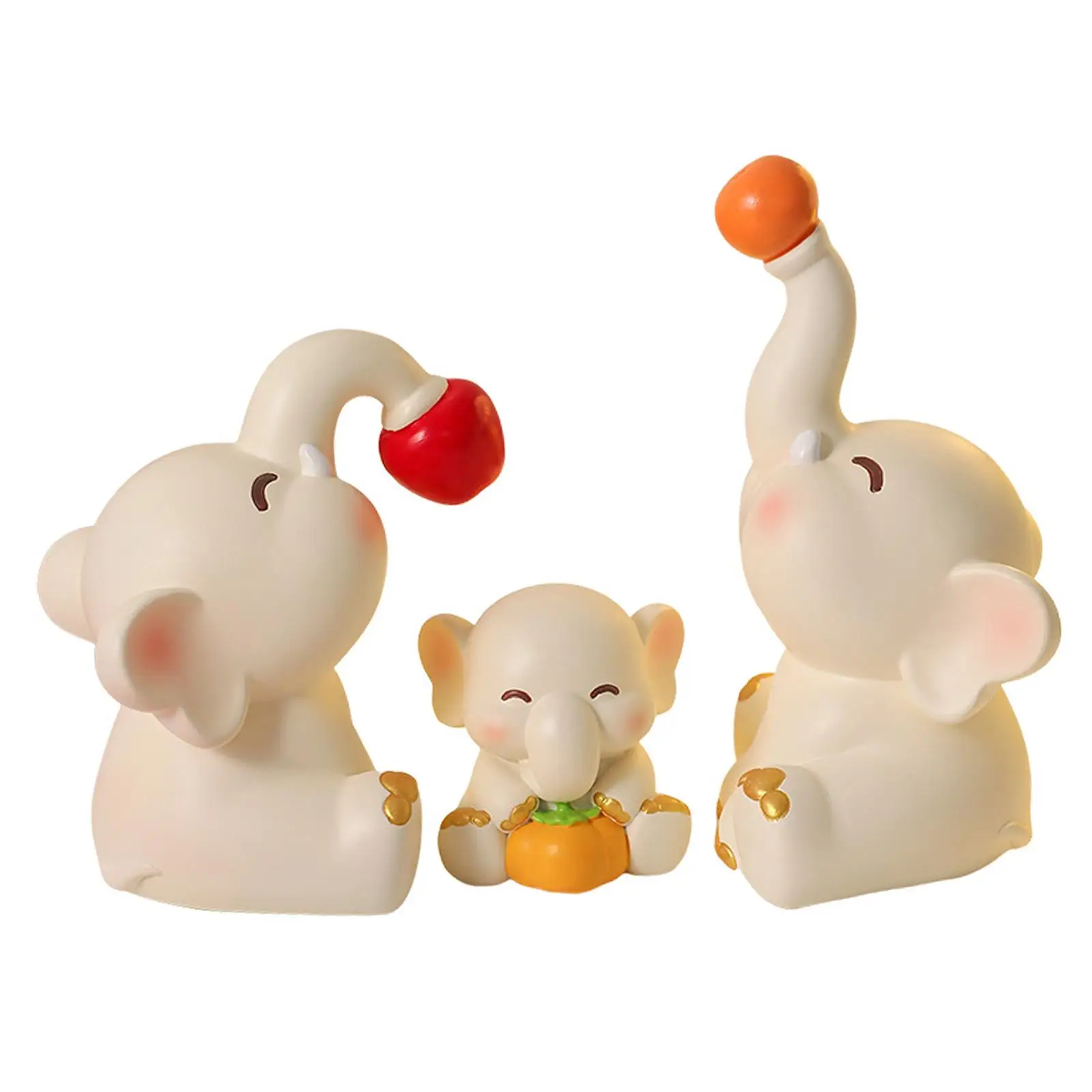 Мини-статуи со слонами украшение для стола коллекционирование произведений