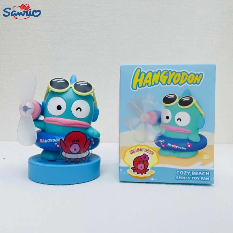 Sanrio Новинка Hangyodon удобная Пляжная Серия модный веер украшение милая фигурка для