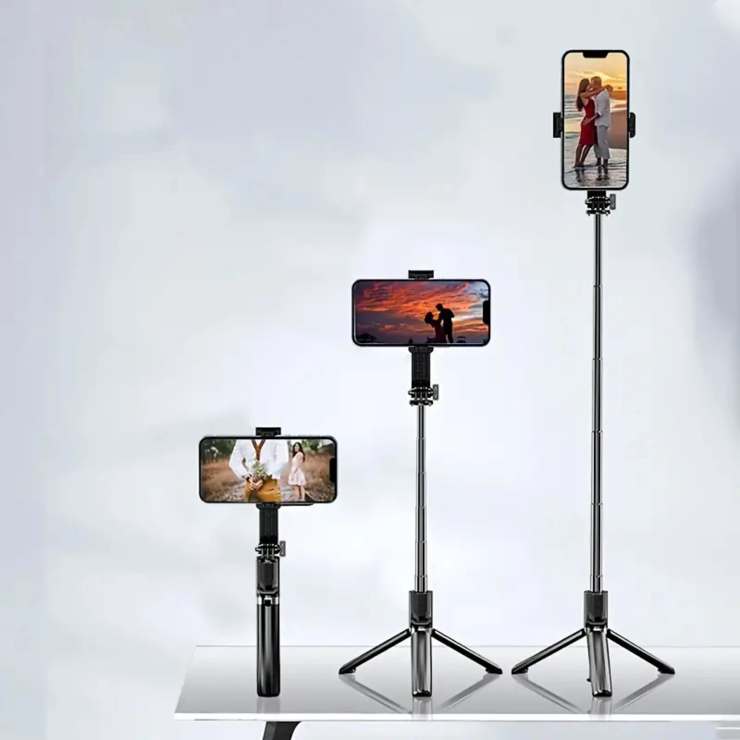 Палка для селфи выдвижной штатив со съемным пультом дистанционного управления BT