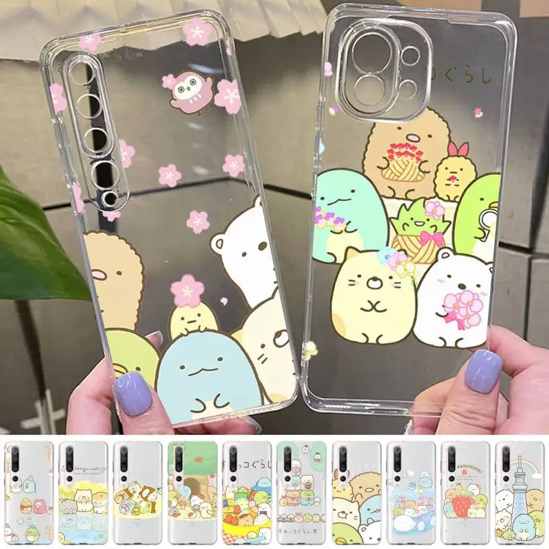 

Sumikko Gurashi anime Phone Case for Samsung A51 A52 A71 A12 for Redmi 7 9 9A for Huawei Honor8X 10i Clear Case