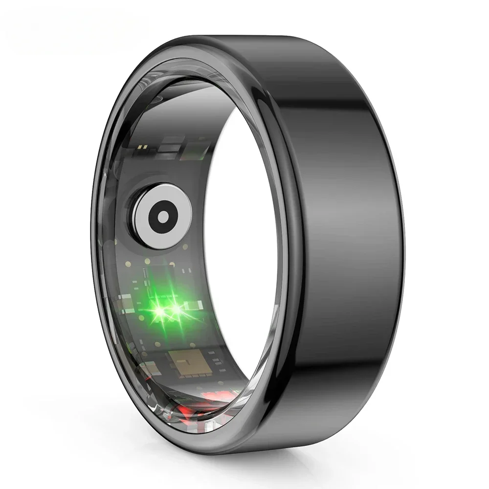 2024 New R02 Smart Ring Military Grade Titanium Steel Shell Health Monitoring IP68 &amp 3ATM Waterproof Multi-sport Modes