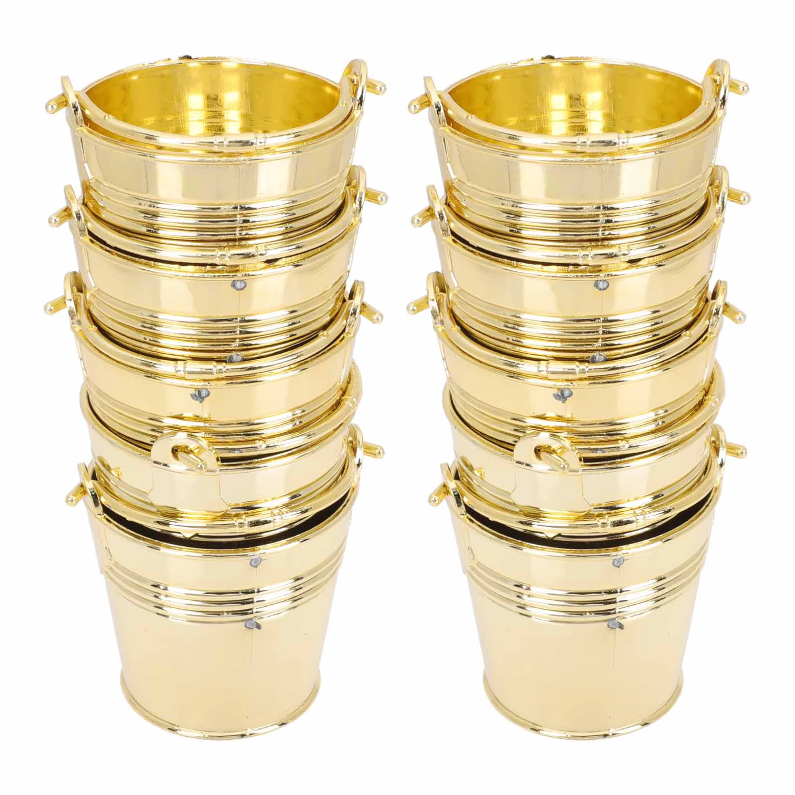 

Buckets Metal Bucket Candy Mini Pail Tin Storage Pails Wedding Holder Party Container Snack Flower Gift Favor Handle Tinplate